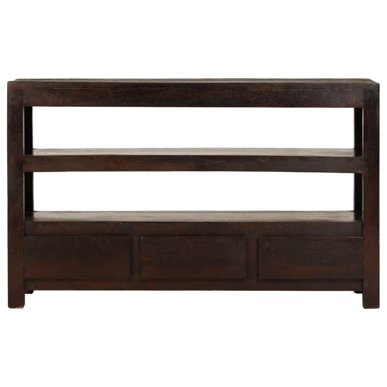 Tv-meubel 90x30x55 cm massief acaciahout donkerbruin MeubelReus