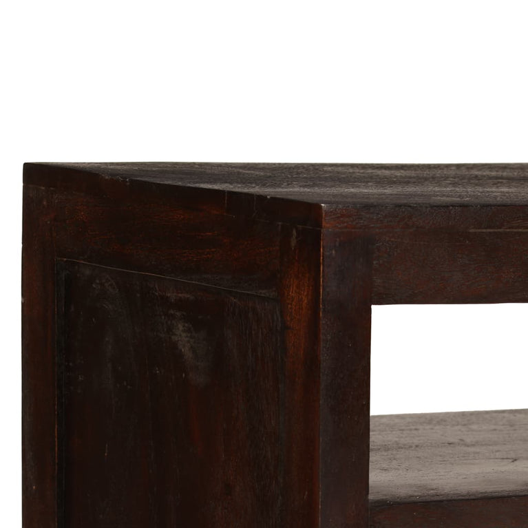 Tv-meubel 90x30x55 cm massief acaciahout donkerbruin MeubelReus