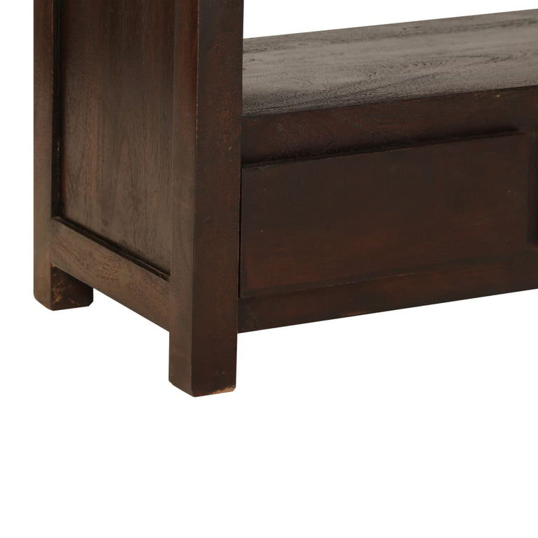 Tv-meubel 90x30x55 cm massief acaciahout donkerbruin MeubelReus