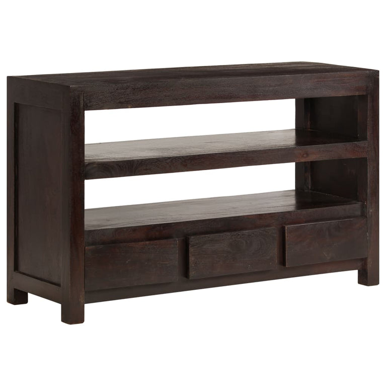 Tv-meubel 90x30x55 cm massief acaciahout donkerbruin MeubelReus
