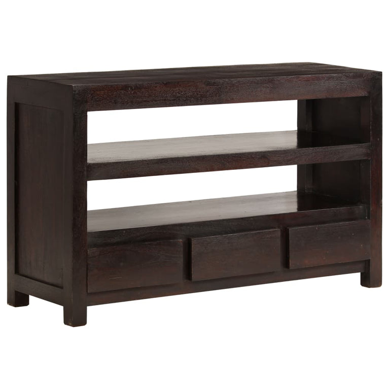 Tv-meubel 90x30x55 cm massief acaciahout donkerbruin MeubelReus