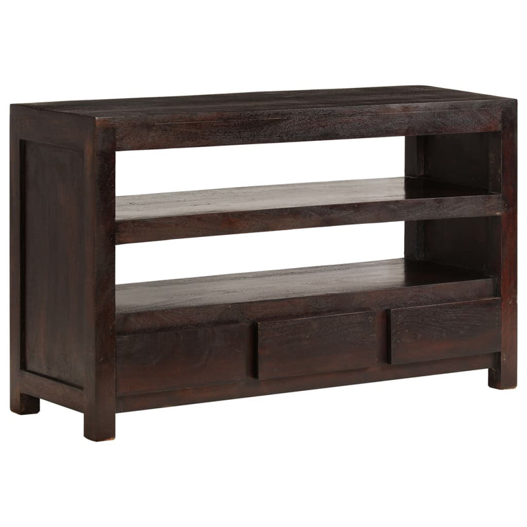 Tv-meubel 90x30x55 cm massief acaciahout donkerbruin MeubelReus