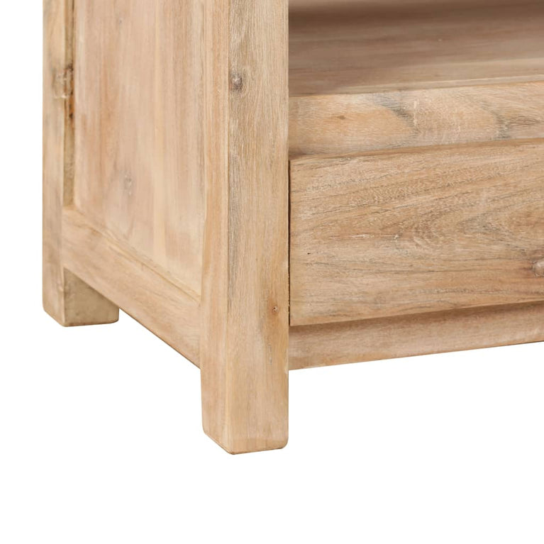 Tv-meubel 90x30x55 cm massief acaciahout lichtbruin MeubelReus