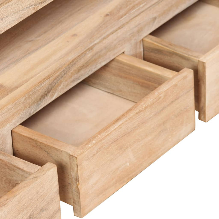 Tv-meubel 90x30x55 cm massief acaciahout lichtbruin MeubelReus