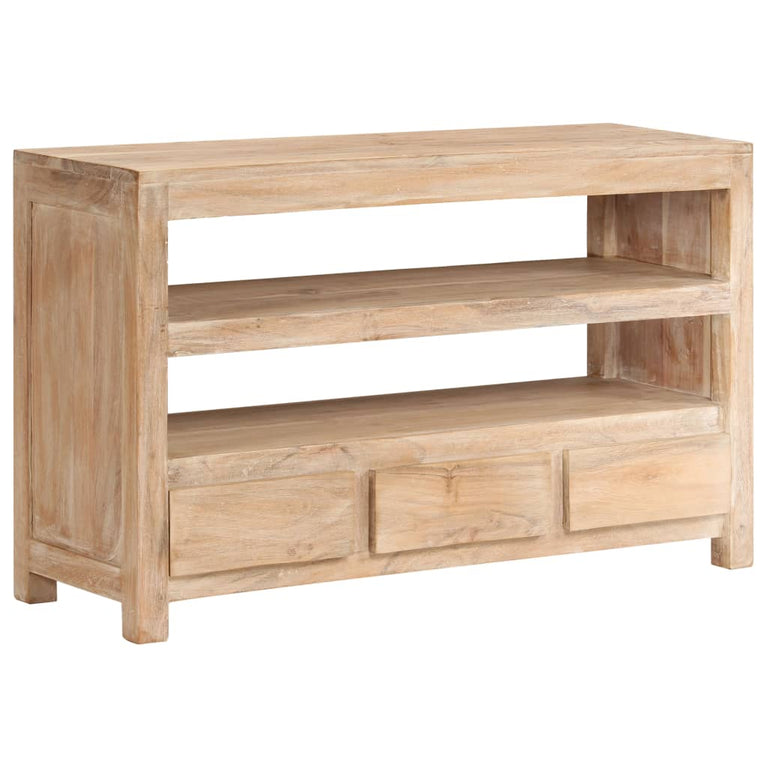 Tv-meubel 90x30x55 cm massief acaciahout lichtbruin MeubelReus