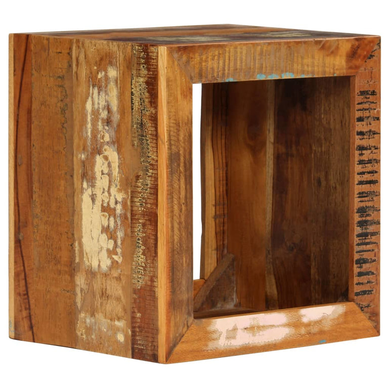 Kruk 40x30x40 cm massief gerecycled hout MeubelReus