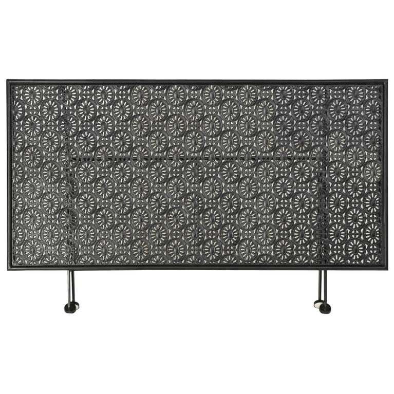 Salontafel vintage stijl inklapbaar 100x50x45 cm metaal zwart MeubelReus