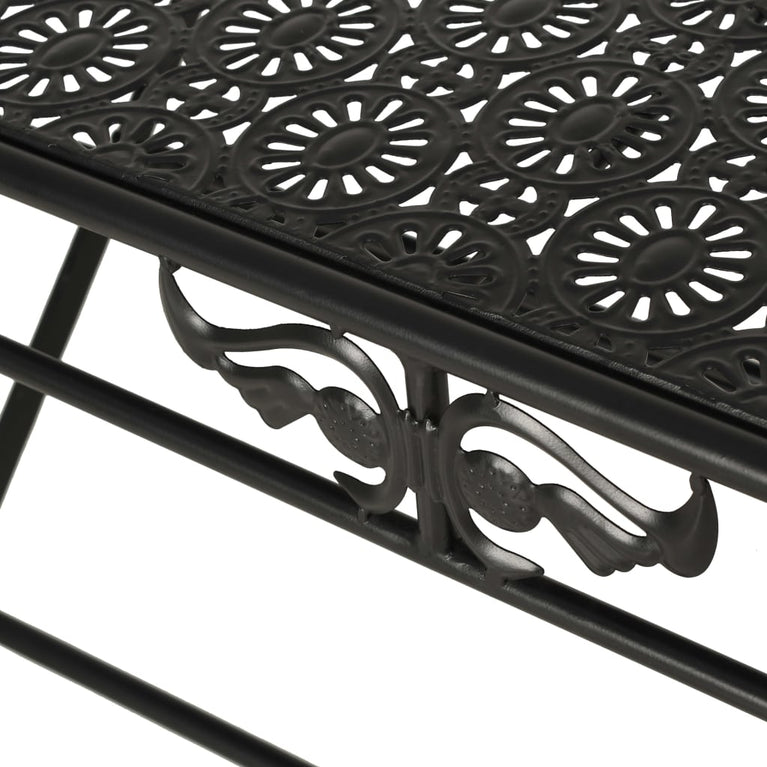 Salontafel vintage stijl inklapbaar 100x50x45 cm metaal zwart MeubelReus