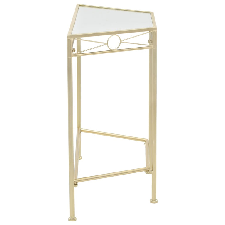 Bijzettafel in vintage stijl 87x34x73 cm metaal goud MeubelReus