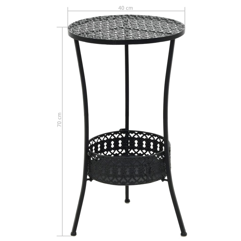 Bistrotafel 40x70 cm metaal zwart MeubelReus