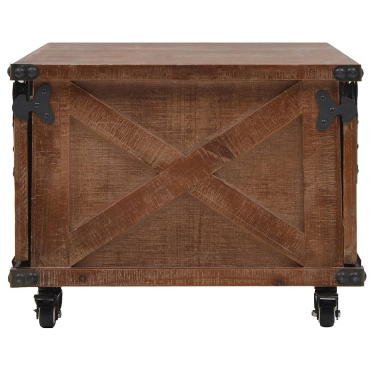 Salontafel 91x51x38 cm massief vurenhout bruin MeubelReus