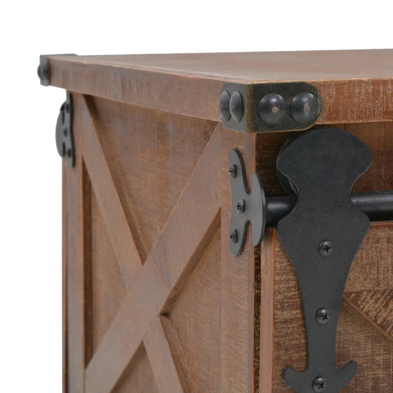 Salontafel 91x51x38 cm massief vurenhout bruin MeubelReus