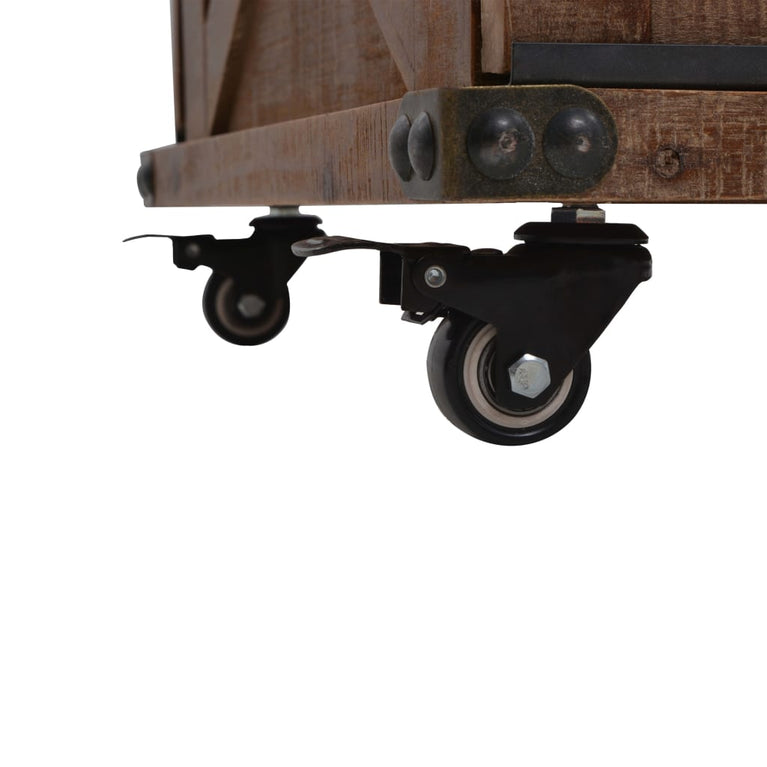 Salontafel 91x51x38 cm massief vurenhout bruin MeubelReus