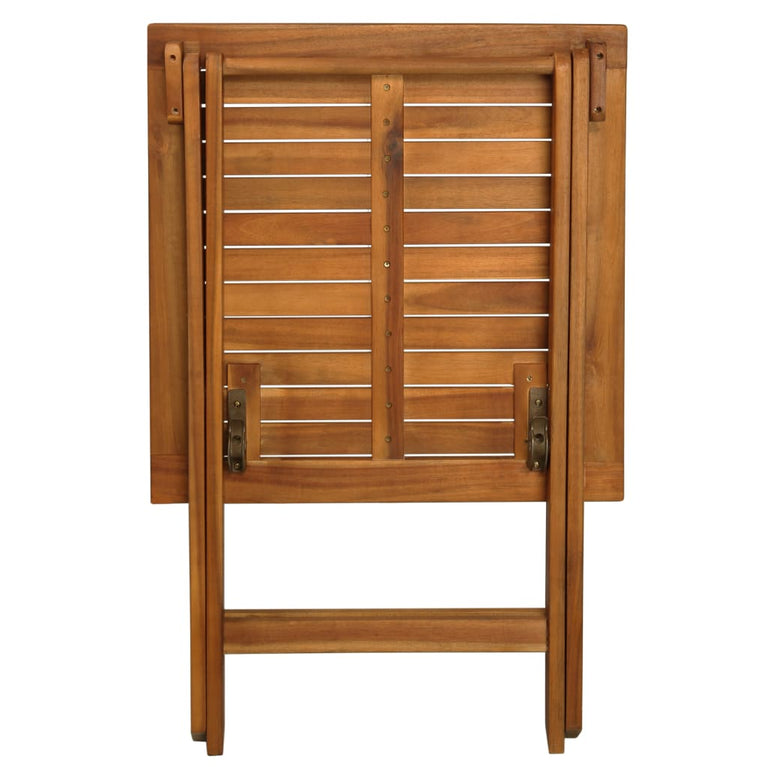 3-delige Bistroset inklapbaar met kussens massief acaciahout MeubelReus