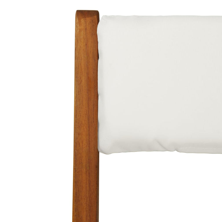 3-delige Bistroset inklapbaar met kussens massief acaciahout MeubelReus