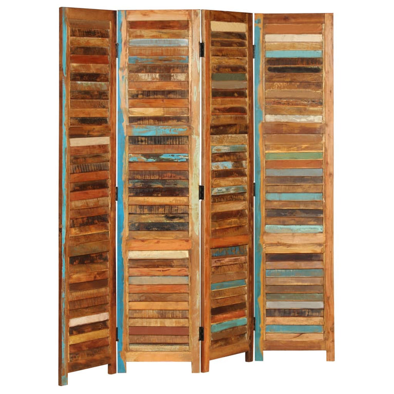 Kamerscherm 170 cm massief gerecycled hout MeubelReus