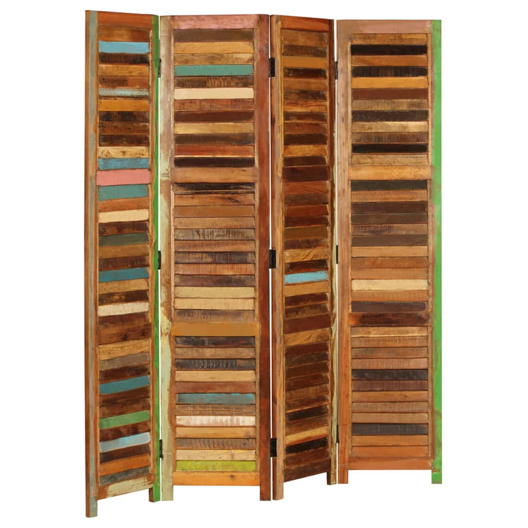 Kamerscherm 170 cm massief gerecycled hout MeubelReus