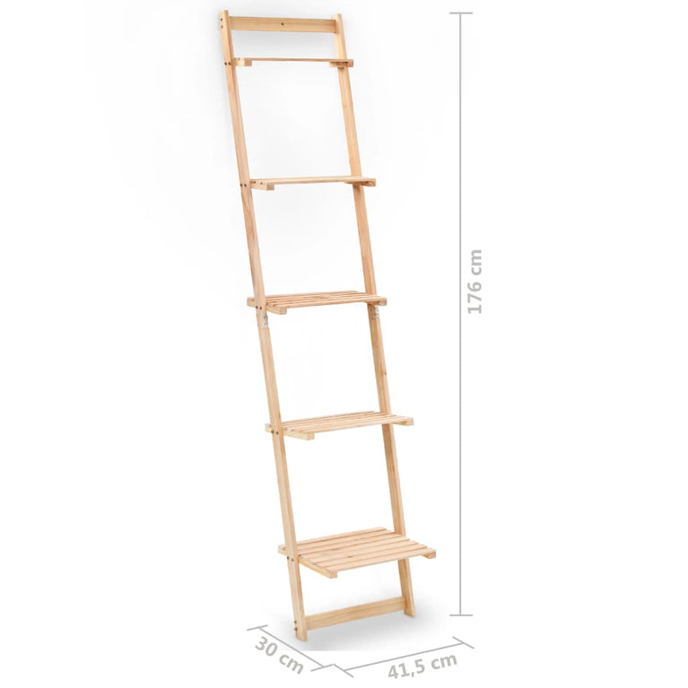 Wandrek ladder 41,5x30x176 cm cederhout