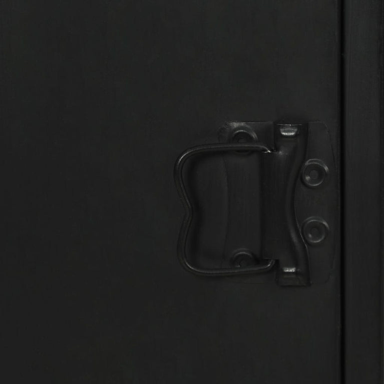 Boekenkast 40,5x32,5x180 cm massief vurenhout en staal MeubelReus