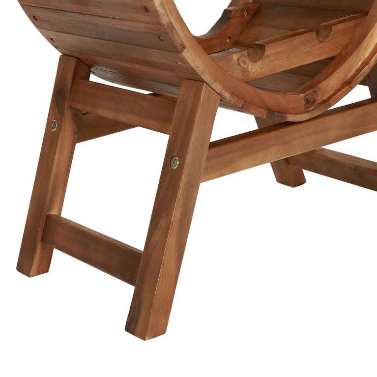 Wijnrek voor 13 flessen massief acaciahout MeubelReus