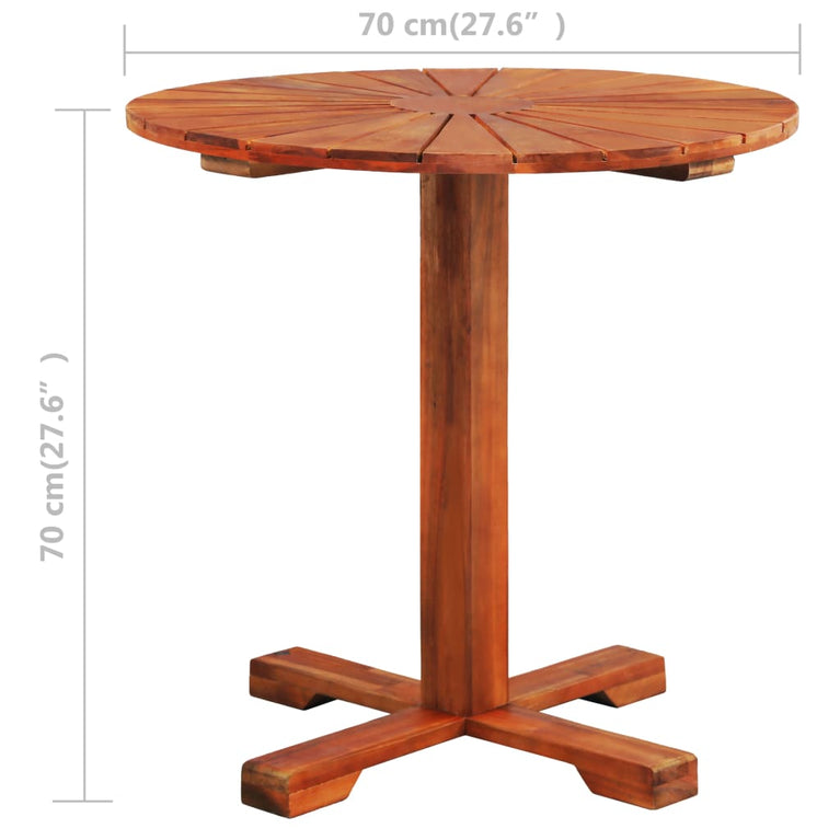 Bistrotafel 70x70 cm massief acaciahout MeubelReus