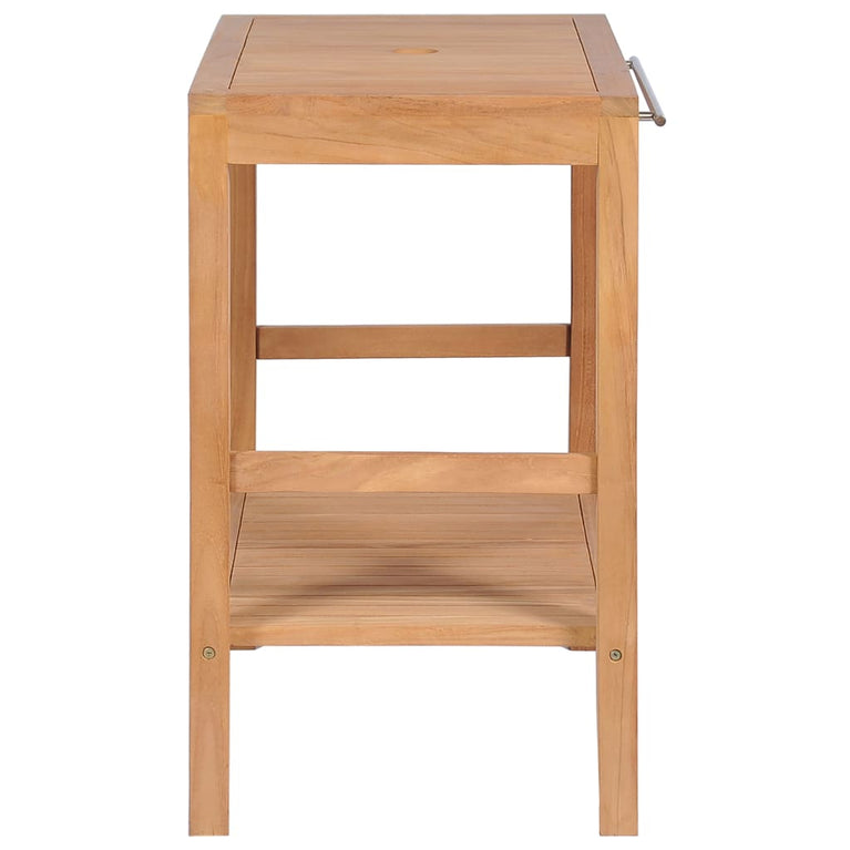 Badkamer wastafelkast 74x45x75 cm massief teakhout MeubelReus