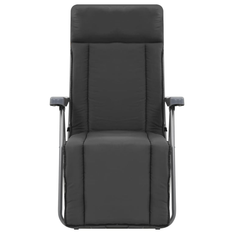 Tuinstoelen met kussen inklapbaar 2 st grijs MeubelReus