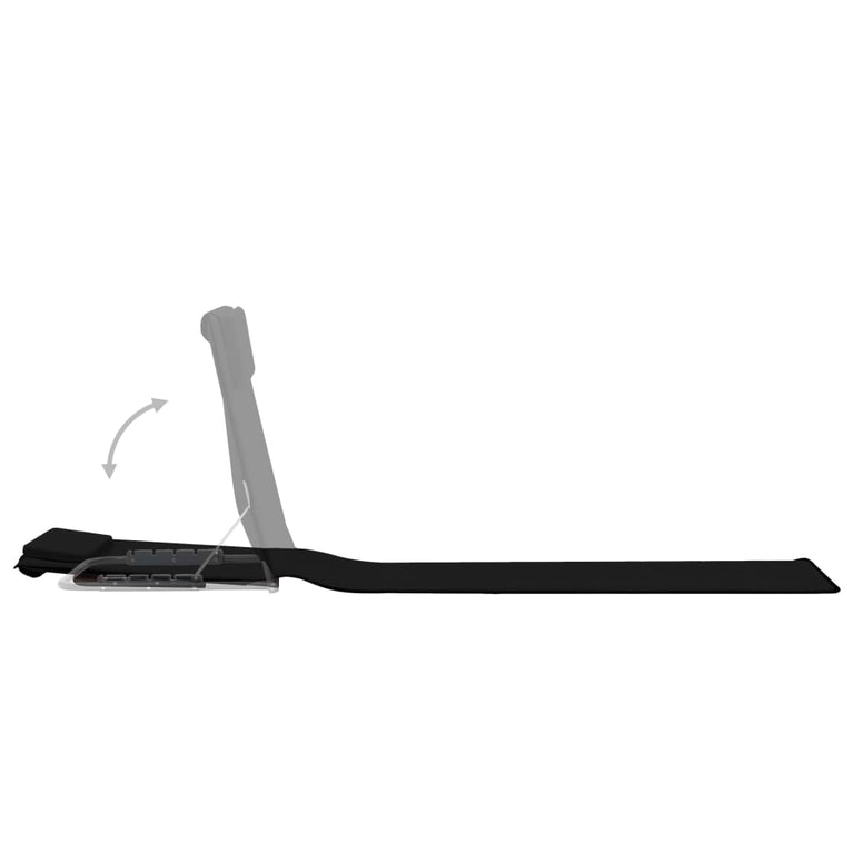 Strandmatten inklapbaar 2 st staal en stof zwart MeubelReus