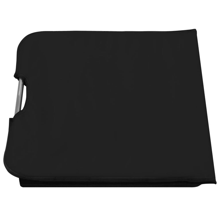 Strandmatten inklapbaar 2 st staal en stof zwart MeubelReus