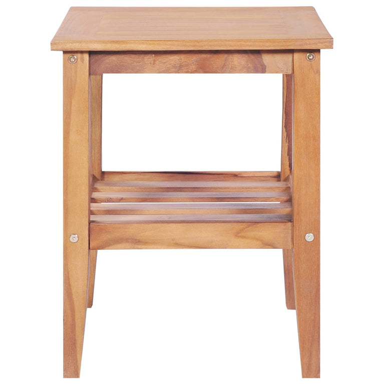 Salontafel vierkant 40x40x50 cm massief teakhout MeubelReus