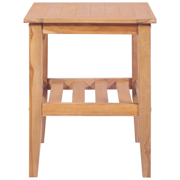 Salontafel vierkant 40x40x50 cm massief teakhout MeubelReus