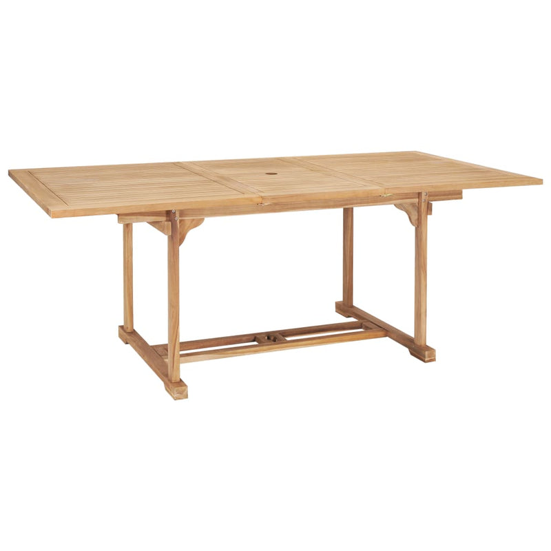 Tuintafel verlengbaar 150-200x100x75 cm massief teakhout MeubelReus
