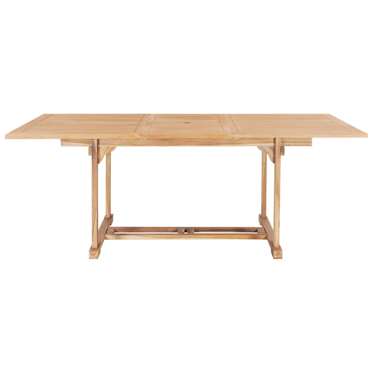 Tuintafel verlengbaar 150-200x100x75 cm massief teakhout MeubelReus