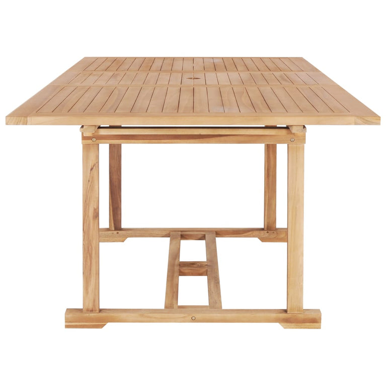 Tuintafel verlengbaar 150-200x100x75 cm massief teakhout MeubelReus