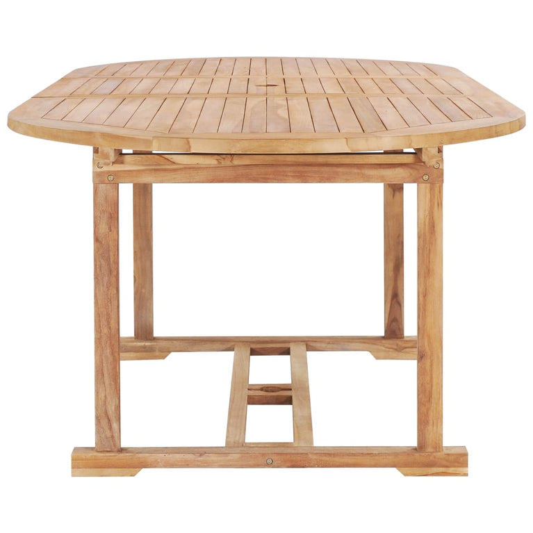Tuintafel verlengbaar 150-200x100x75 cm massief teakhout MeubelReus