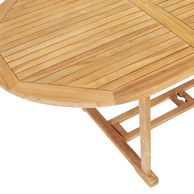 Tuintafel verlengbaar 150-200x100x75 cm massief teakhout MeubelReus