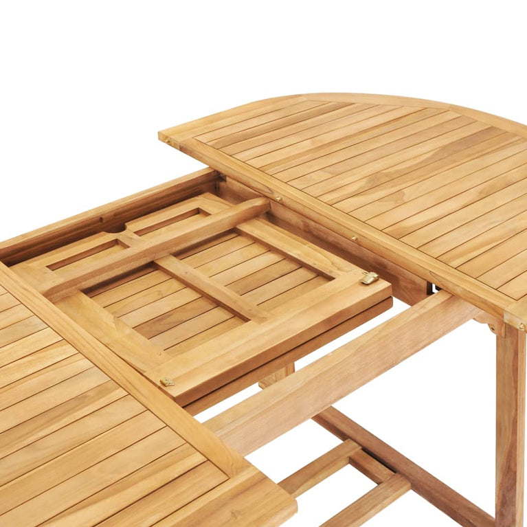 Tuintafel verlengbaar 150-200x100x75 cm massief teakhout MeubelReus