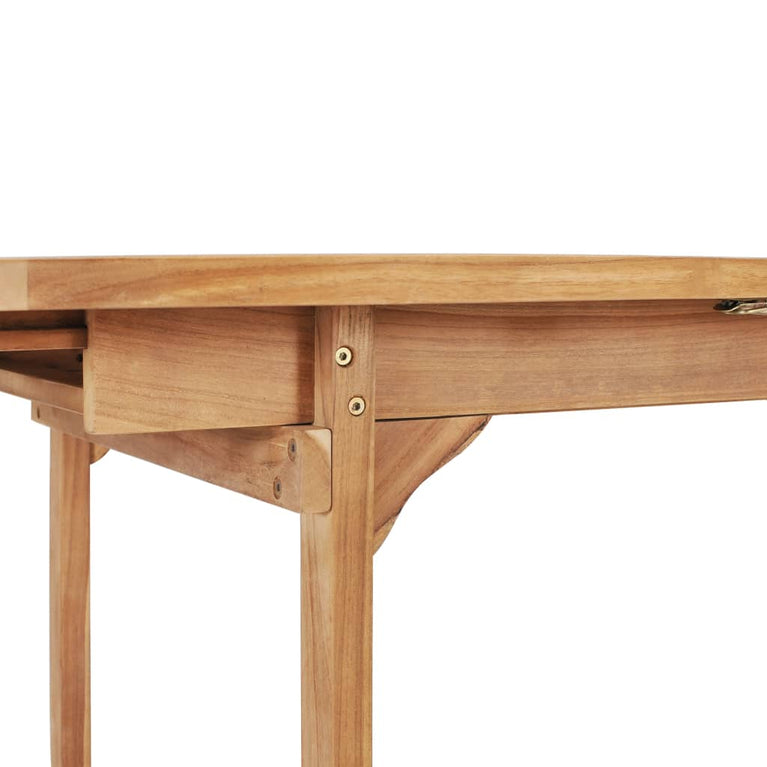 Tuintafel verlengbaar 150-200x100x75 cm massief teakhout MeubelReus