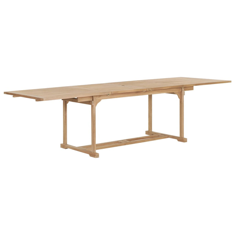 Tuintafel verlengbaar 180-280x100x75 cm massief teakhout MeubelReus