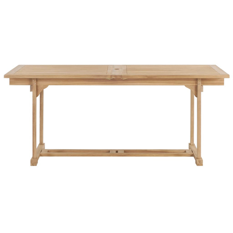 Tuintafel verlengbaar 180-280x100x75 cm massief teakhout MeubelReus