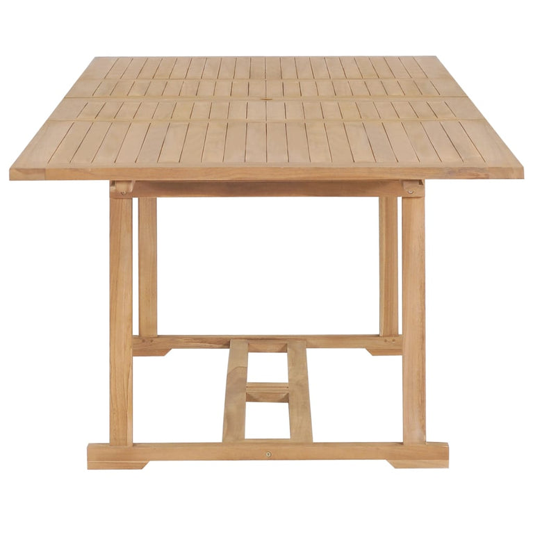 Tuintafel verlengbaar 180-280x100x75 cm massief teakhout MeubelReus