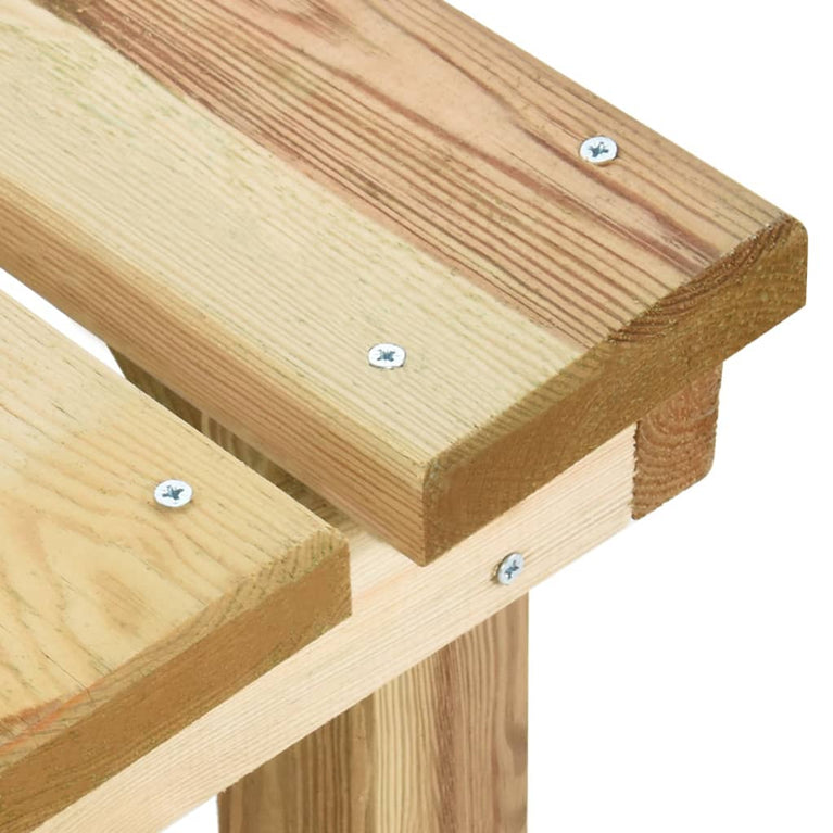 Tuinbank 140 cm geïmpregneerd grenenhout MeubelReus