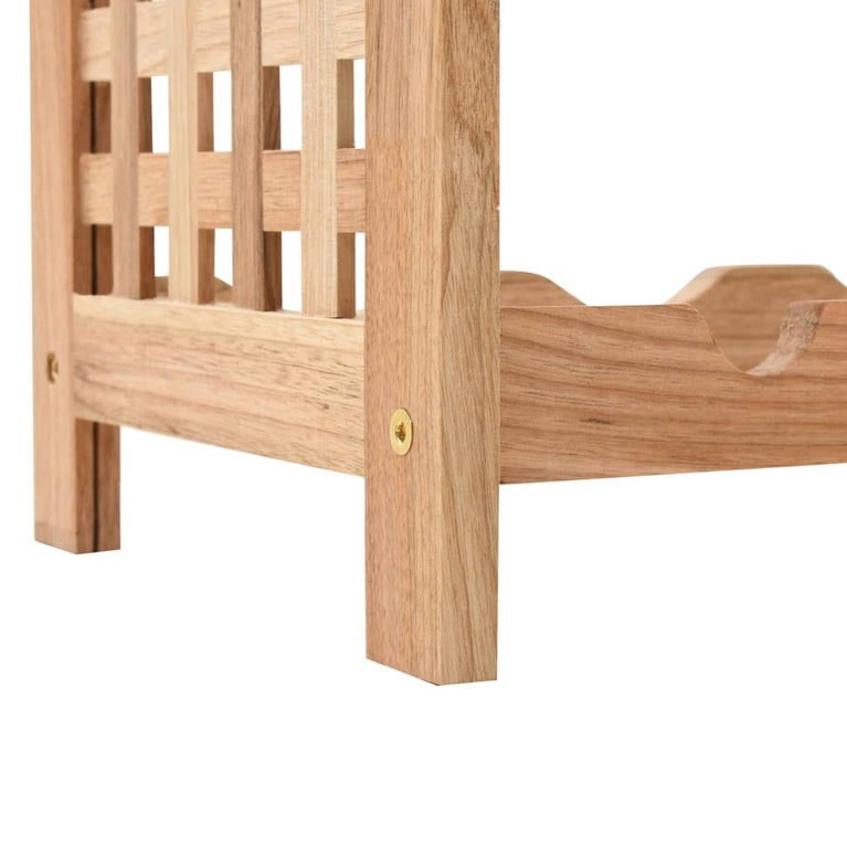 Wijnrek voor 25 flessen 63x25x73 cm massief walnotenhout MeubelReus