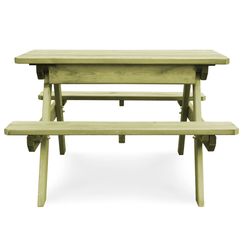 Picknicktafel met banken 90x90x58 cm geïmpregneerd grenenhout MeubelReus