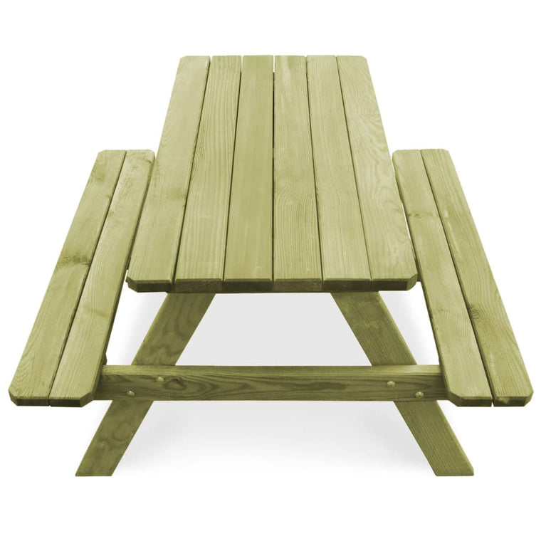 Picknicktafel met banken 90x90x58 cm geïmpregneerd grenenhout MeubelReus