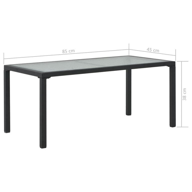 Loungeset met kussens 3-delig poly rattan grijs MeubelReus