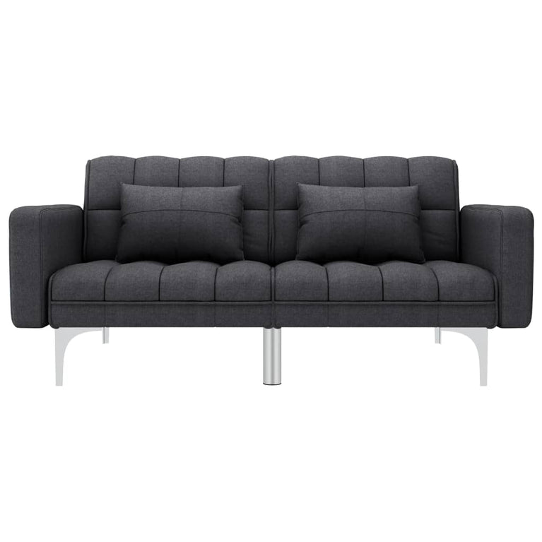 Slaapbank stof donkergrijs