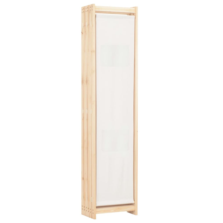 Kamerscherm met 6 panelen 240x170x4 cm stof crème MeubelReus