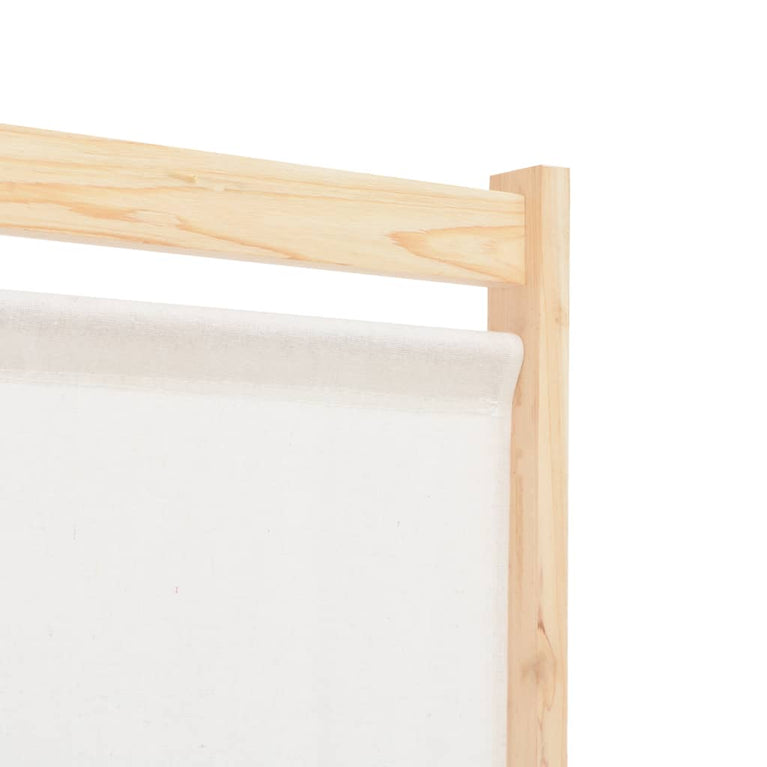 Kamerscherm met 6 panelen 240x170x4 cm stof crème MeubelReus