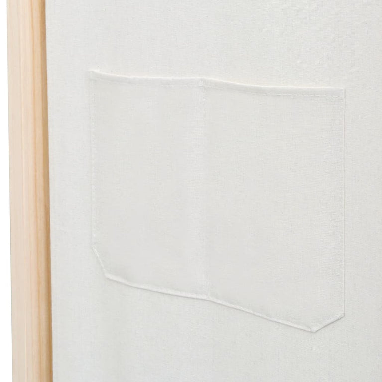 Kamerscherm met 6 panelen 240x170x4 cm stof crème MeubelReus